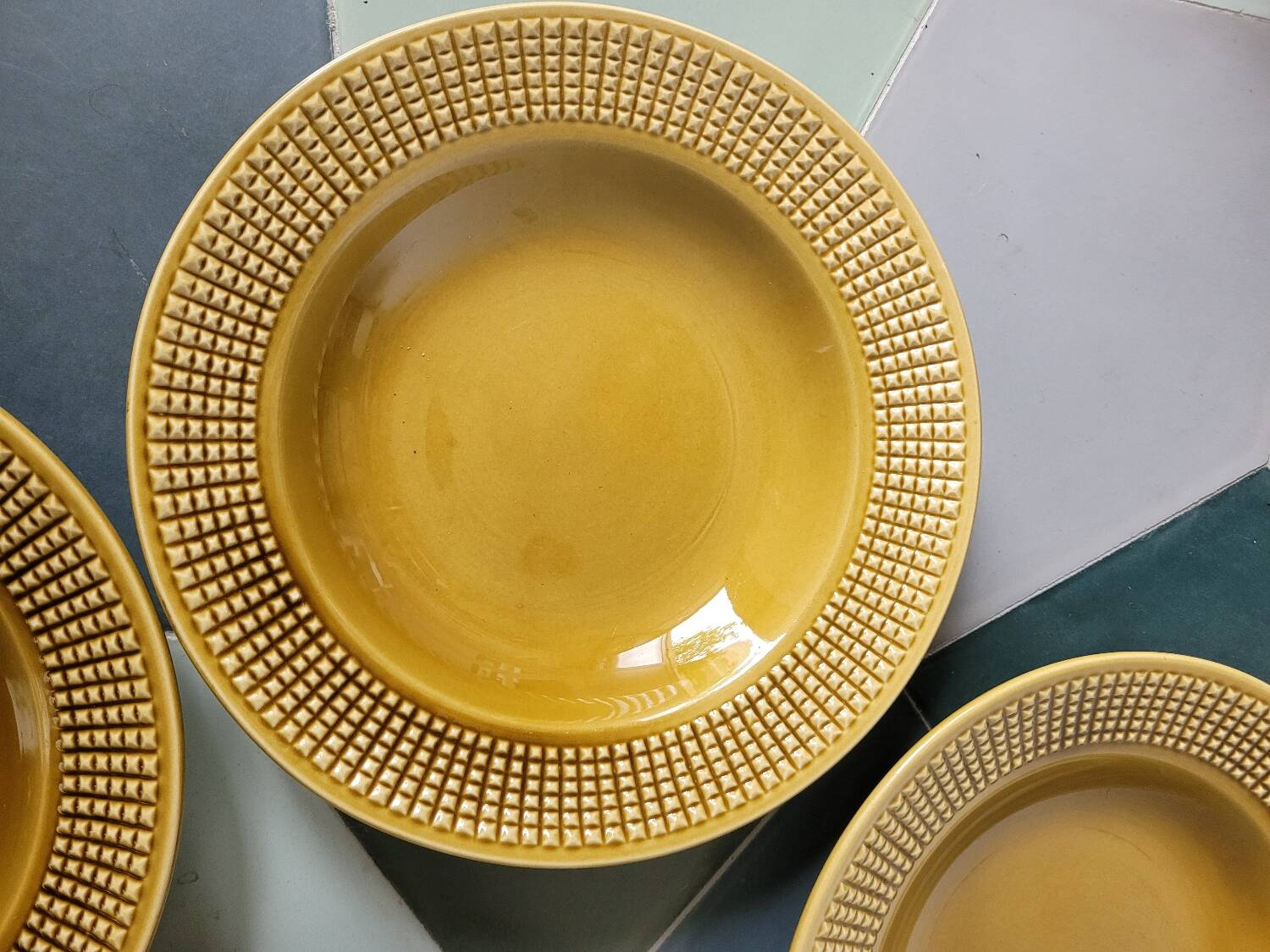 Set of 4 Niderviller soup plates