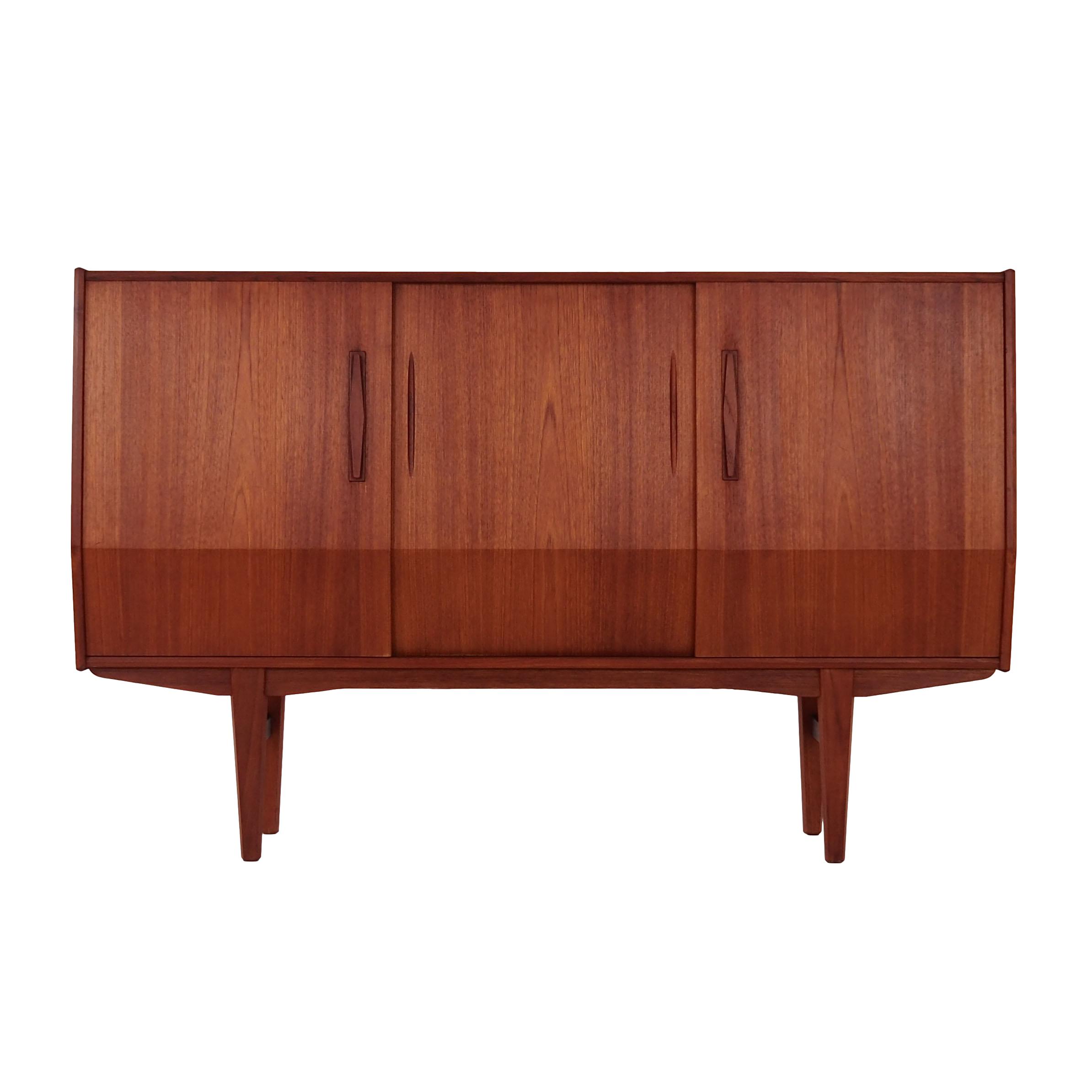Teak highboard Danish design 1980s
