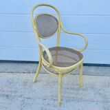 Old armchair Thonet canned wood