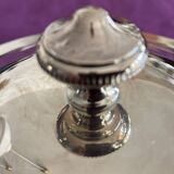 Silver metal tureen