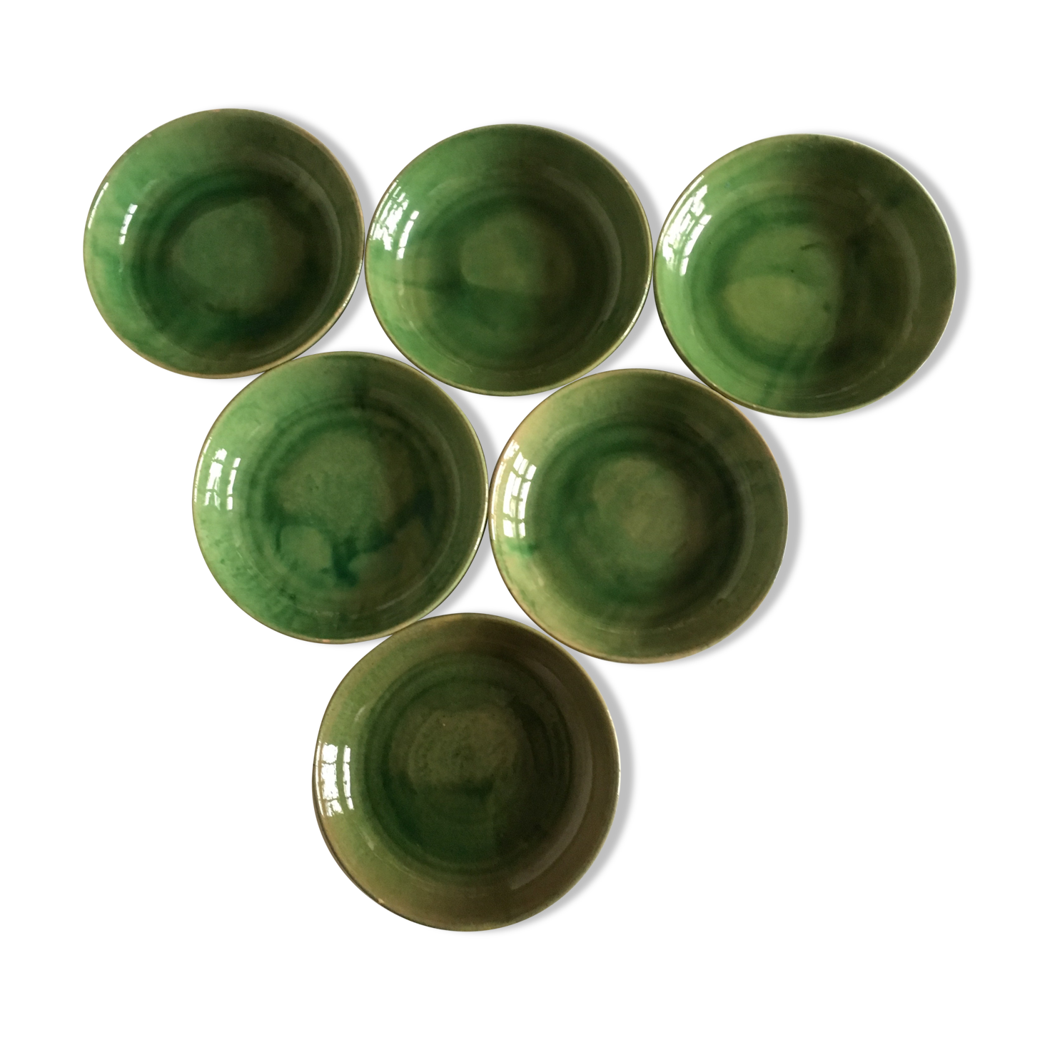 Biot signed glazed earthenware plates