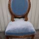 Chaise medaillon de style Louis XVI