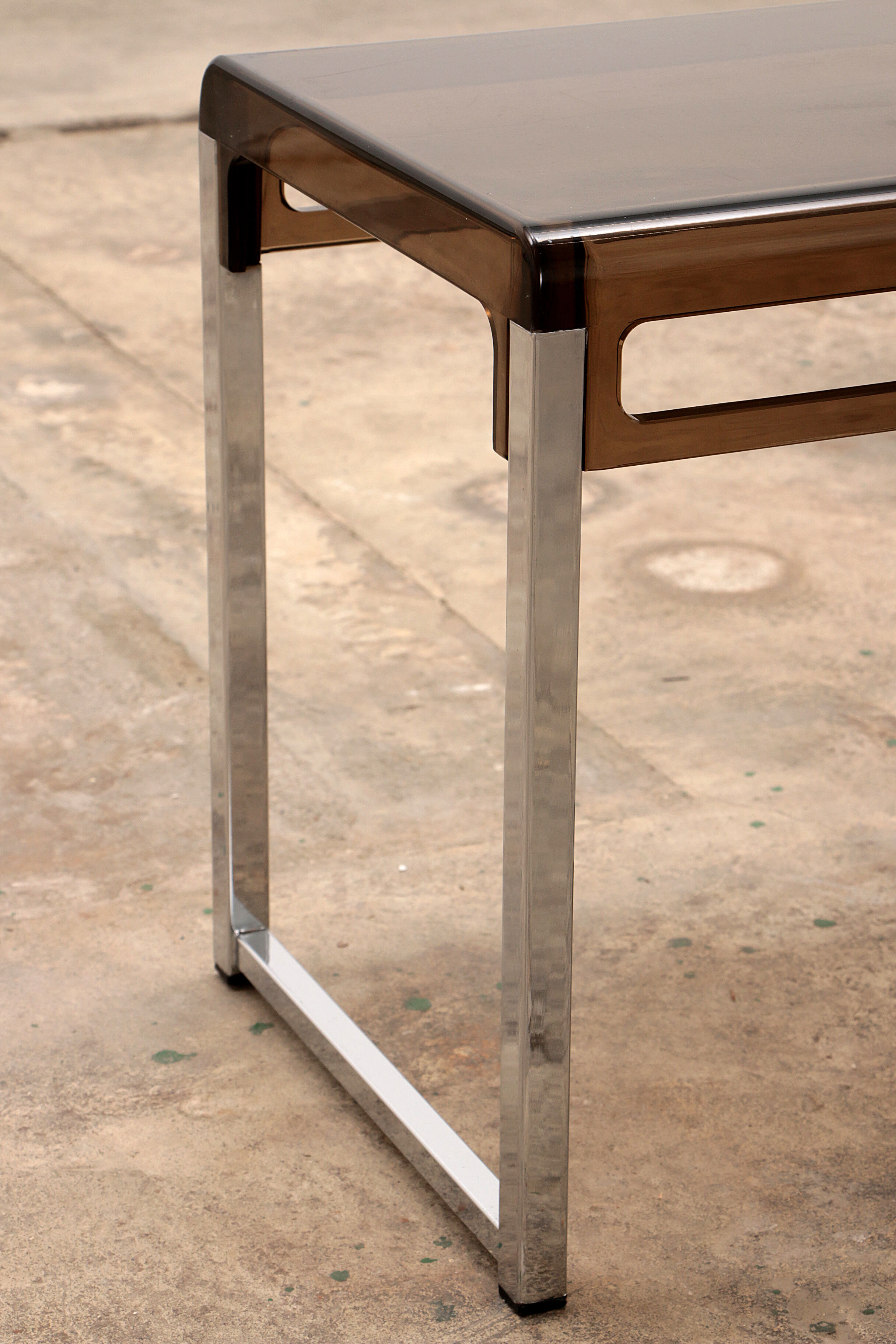 Vintage set of Plexiglas side tables designed in France in the 1960s