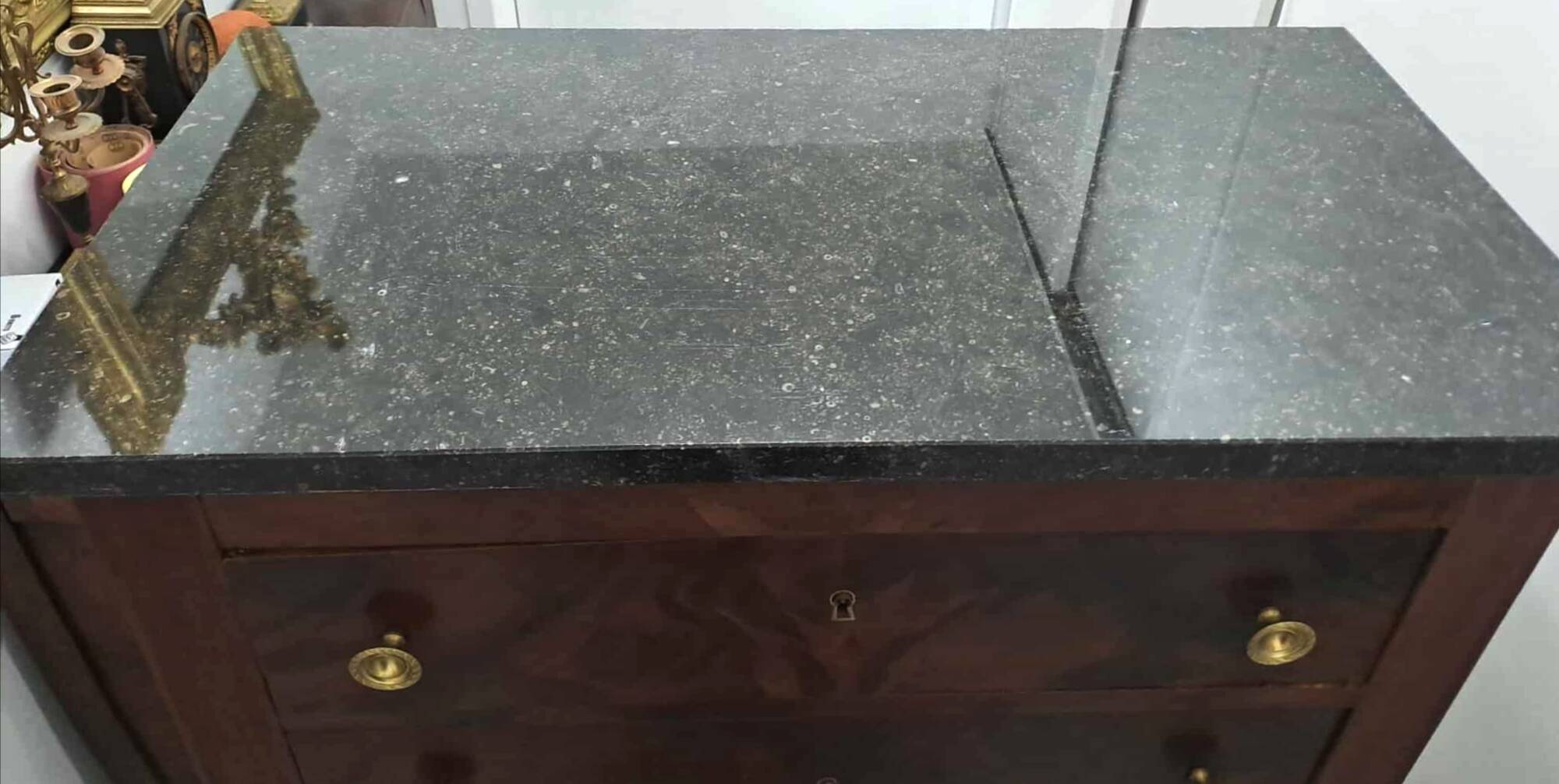 Semainier acajou Empire Restauration