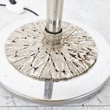 Chrome brutalist floor lamp, 1970s