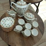 Coffee service in porcelain Lourioux Foecy