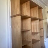Modular library in solid wood