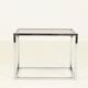Coffee or Side Table in Chroom & Smoked Glass by Belgo Chrom, Belgium,1970s