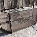 Old firewall 3 shutters in black metal