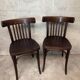 Pair of Ton bistro chairs