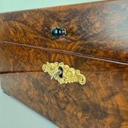 Late Biedermeier Box in Walnut and Walnut Burl, Austria, 1850s