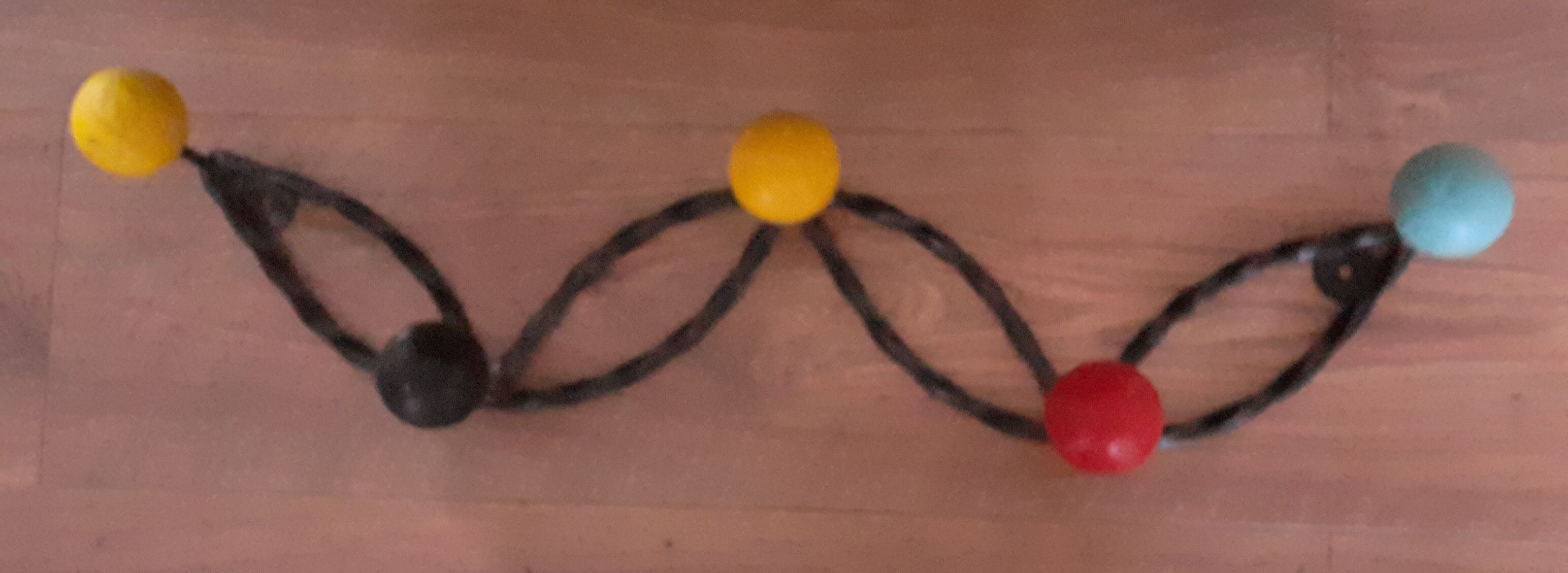 Vintage wall coat rack