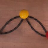 Vintage wall coat rack