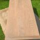 Large restored antique coffee table in solid oak.