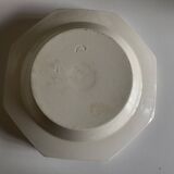 Set of 5 octagonal pearl plates from Creil Montereau.