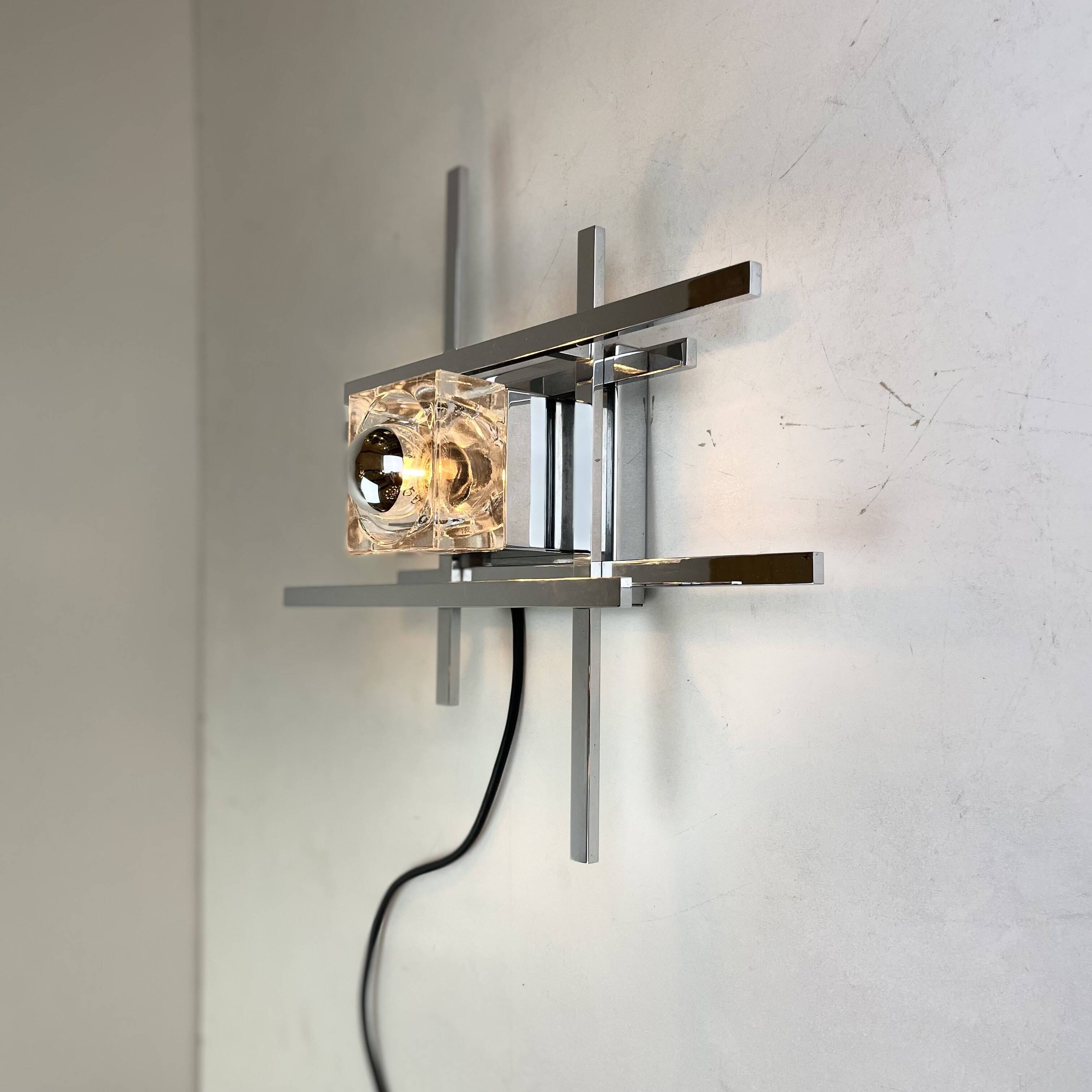 Cubic, Wall Lamp by Gaetano Sciolari, 1970s