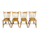 Set of four painted Dutch kitchen chairs.