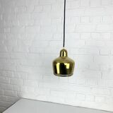 Golden Bell brass pendant light Alvar Aalto Louis Poulsen, Denmark 1950s