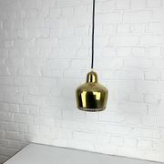 Golden Bell brass pendant light Alvar Aalto Louis Poulsen, Denmark 1950s