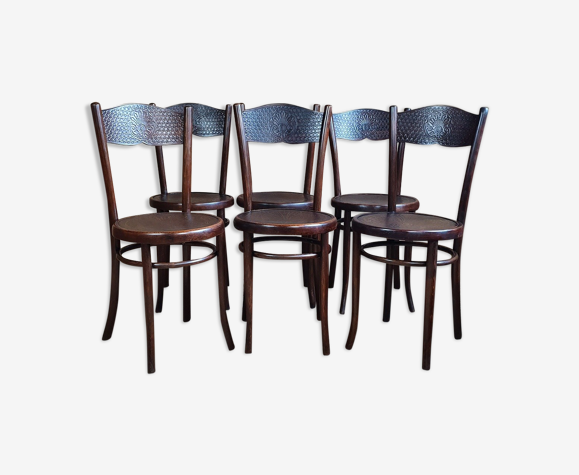 6 chaises viennoises Mundus & Hofmann 1910 ca