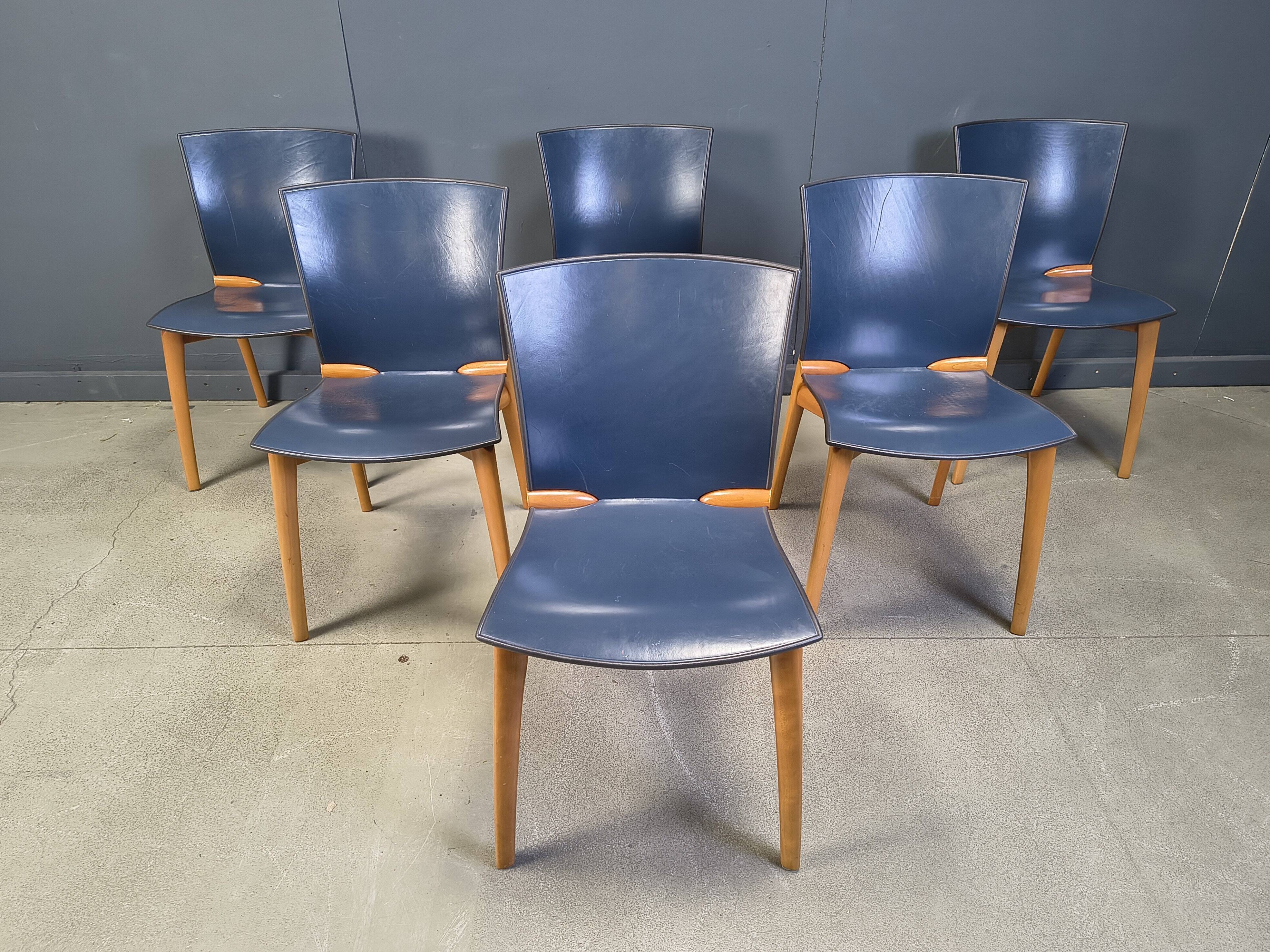 Cos S-12 chairs by Josep Llusca for Cassina, 1994s - set of 6