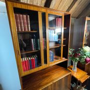 Mid century retro vintage wall unit bookcase danish design by poul hundevad rosewood 1950-1960