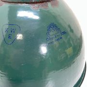Industrial Green enamel Factory Pendant Lamp OBg-3,  1960s