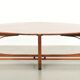 In good condition elegant oval Art Nouveau design coffee table