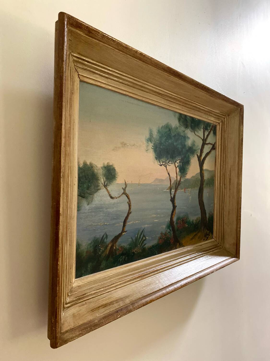 Antique oil painting from the first half of the 20th century