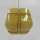 Art Deco hanging lamp with square glass shade