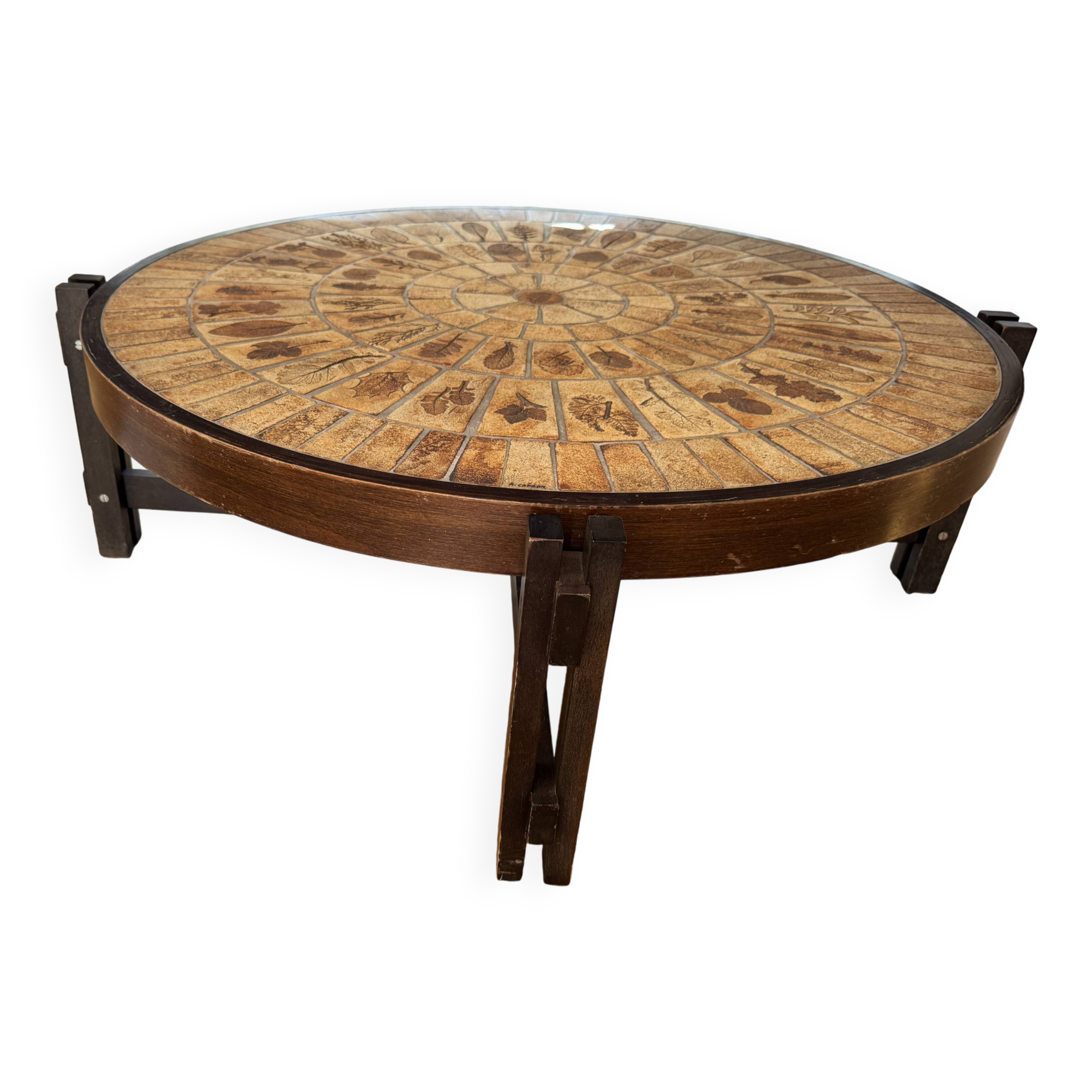 Ceramic Coffee Table by Roger Capron, France 1960