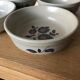 4 bowls hollow plates sandstone earthenware of Saint Amand floral decoration Sologne