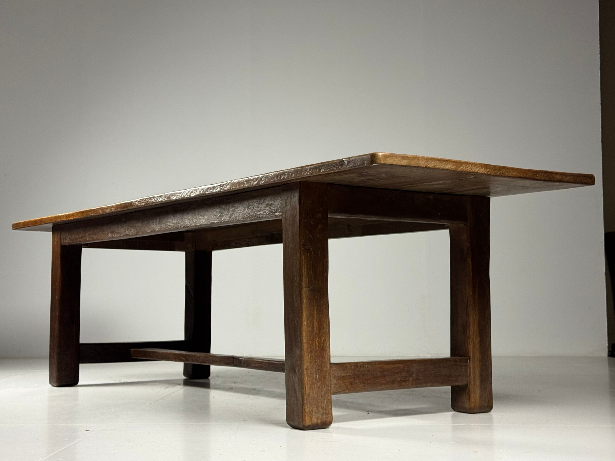 Table de monastère belge en chêne 280 cm