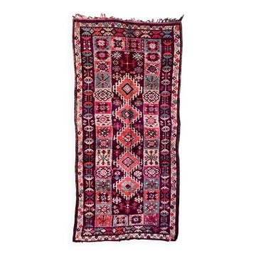 Tapis Marocain  Boujad violet - 208 x 500 cm
