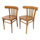 2pcs Chaise de café Chaise de bistrot Mid Century Vintage Café Bistro Streb