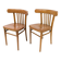 2pcs Chaise de café Chaise de bistrot Mid Century Vintage Café Bistro Streb