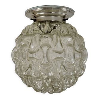 Bubble ceiling lamp in molded glass