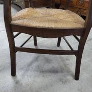 Old 19th century walnut straw armchair n° 2