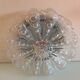 Round ceiling lamp in bubbled glass vintage 60s-70s