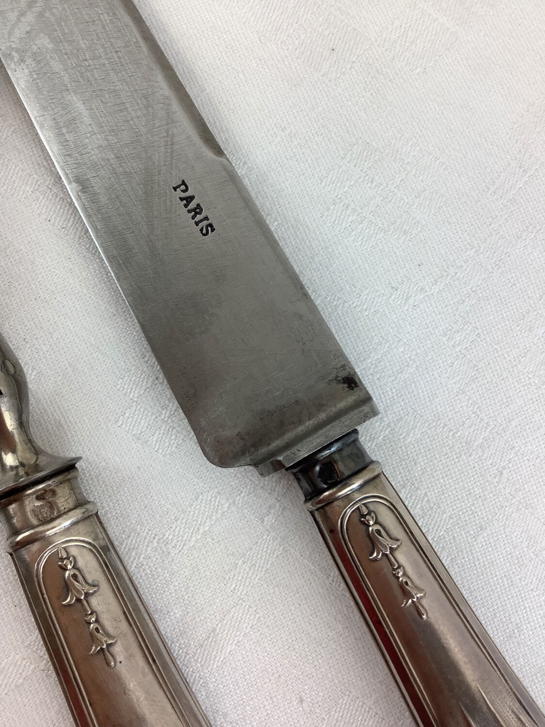 Old leg of lamb service, in silver made in France