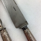 Service à gigot ancien ,en argent made in france
