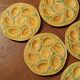6 vintage majolica oyster plates, Arfilox, 1970