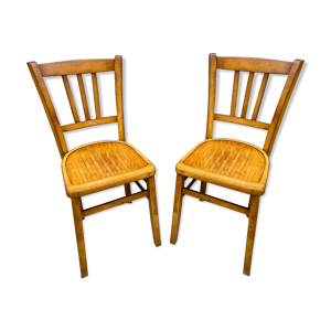 Set de 2 chaises bistrot Baumann