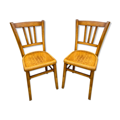 Set de 2 chaises bistrot Baumann french bistro chair vintage