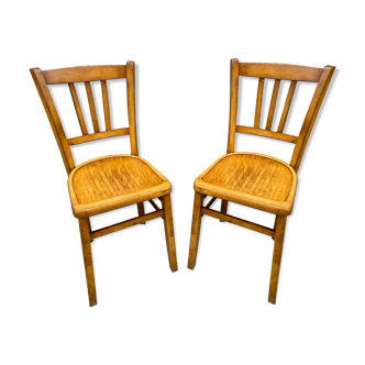 Set de 2 chaises bistrot Baumann french bistro chair vintage