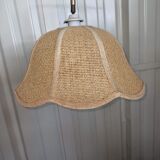 Suspension in jute and braided wicker - lampshade