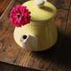 Villeroy Boch yellow earthenware teapot