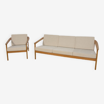 Mid Century Sofa and Armchair Monterey /5-161 by Folke Ohlsson for Bodafors, 1968, Set of 2