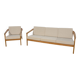 Mid Century Sofa and Armchair Monterey /5-161 by Folke Ohlsson for Bodafors, 1968, Set of 2