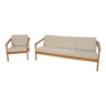 Mid Century Sofa and Armchair Monterey /5-161 by Folke Ohlsson for Bodafors, 1968, Set of 2